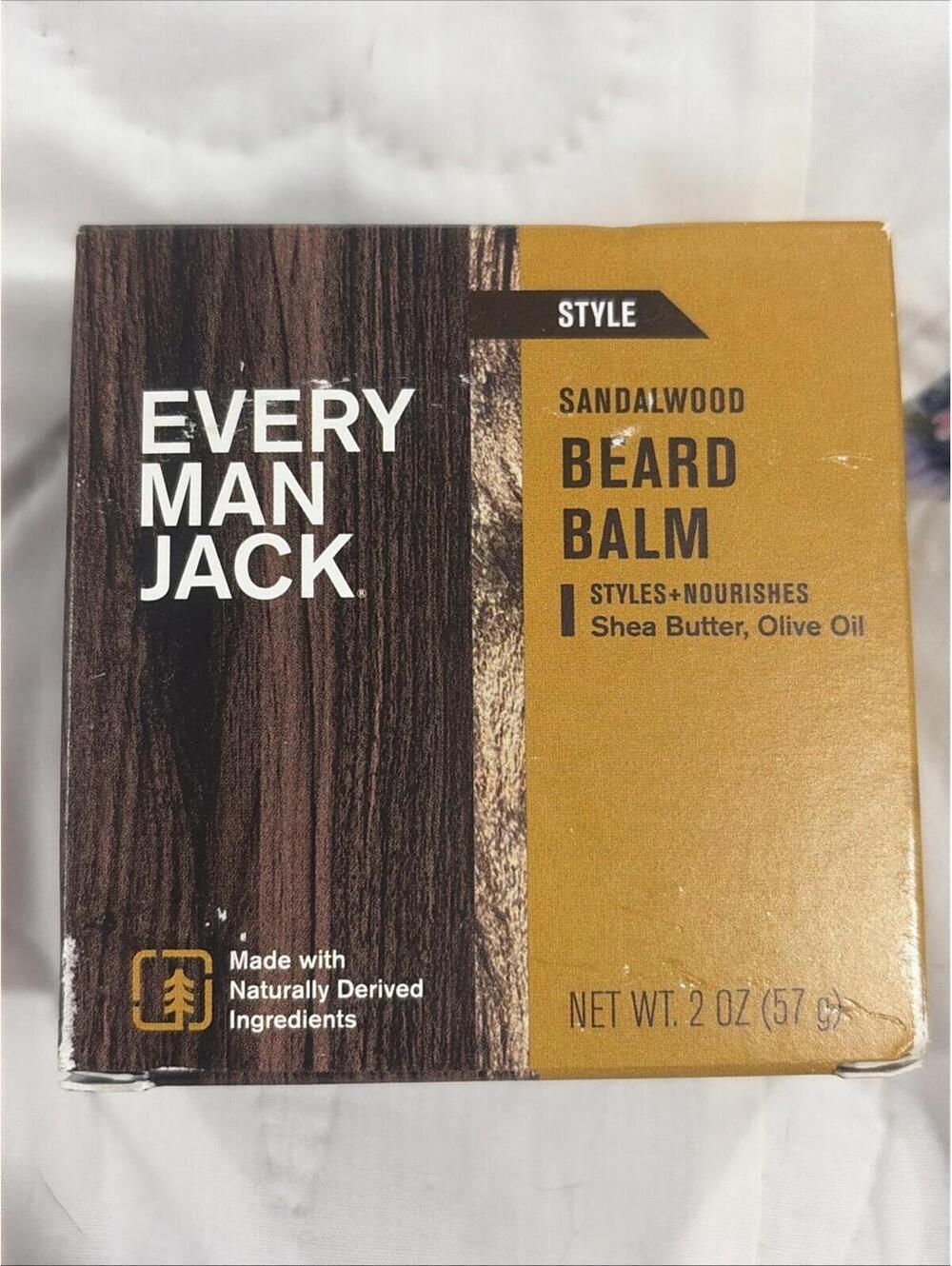 Every Man Jack  Beard Balm Sandalwood  1 Each  2 Oz